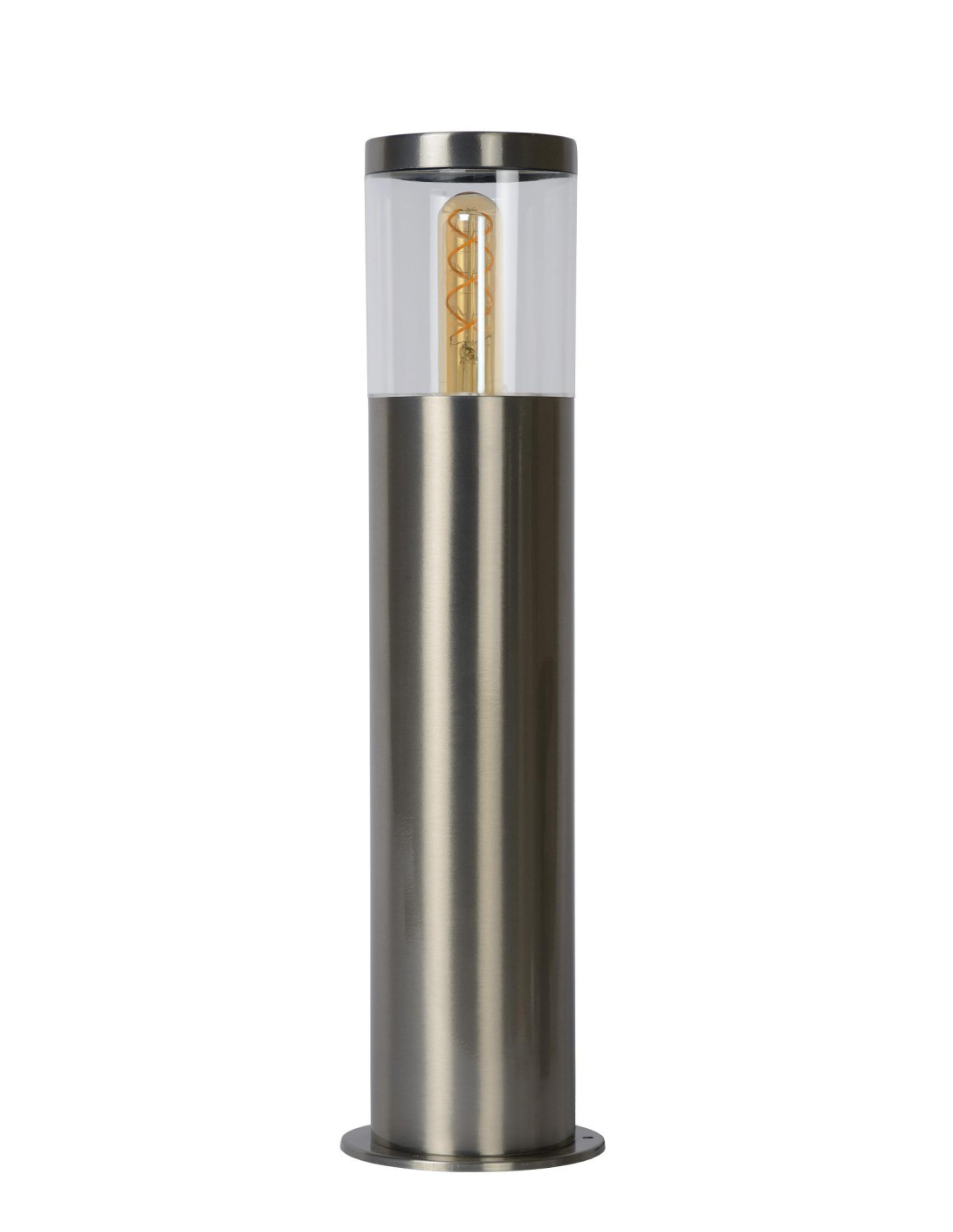 FEDOR - Borne extérieur - 1xE27 - IP44 - Chrome Dépoli