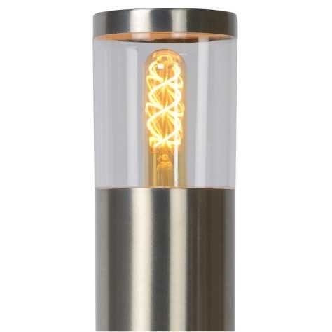 FEDOR - Borne extérieur - 1xE27 - IP44 - Chrome Dépoli