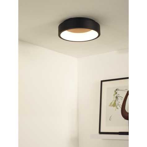 TALOWE LED - Plafonnier - Ø 30 cm - LED Dim. - 1x20W 3000K - Noir