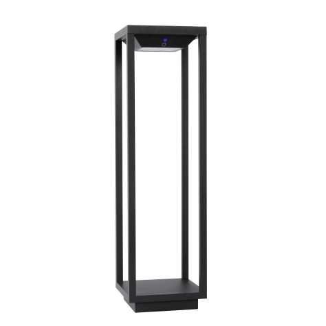 TENSO SOLAR - Borne extérieur - LED - 1x2,2W 3000K - IP54Détecteur De Mouvement & Jour/Nuit - Anthracite