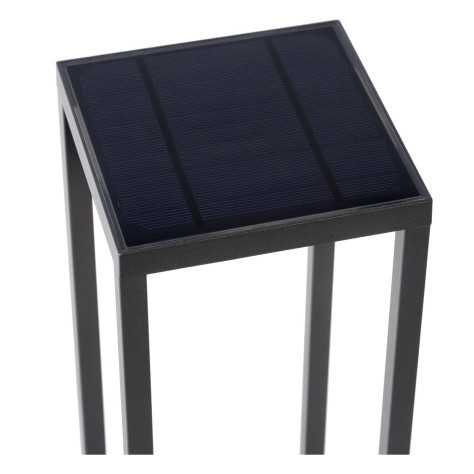 TENSO SOLAR - Borne extérieur - LED - 1x2,2W 3000K - IP54Détecteur De Mouvement & Jour/Nuit - Anthracite