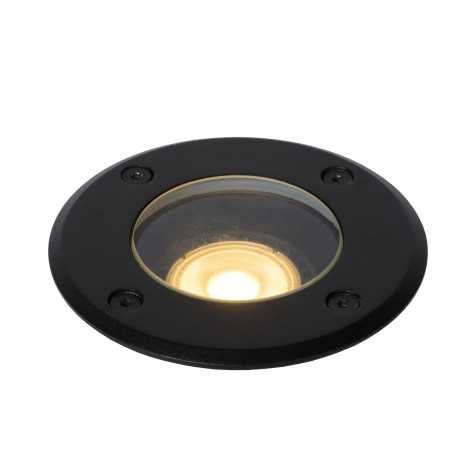 BILTIN - Spot de sol Intérieur/Extérieur - Ø 10,8 cm - 1xGU10 - IP67 - Noir