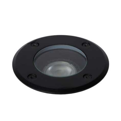 BILTIN - Spot de sol Intérieur/Extérieur - Ø 10,8 cm - 1xGU10 - IP67 - Noir