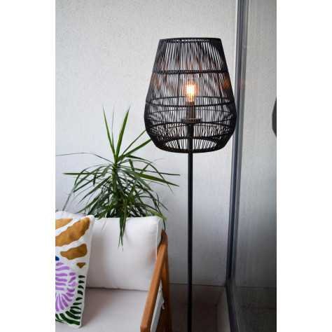 NERIDA - Lampadaire Intérieur/Extérieur - Ø 35 cm - 1xE27 - IP44 - Noir