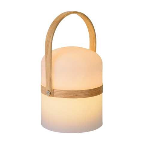 JOE - Lampe de table Intérieur/Extérieur Rechargeable - Batterie/Piles - Ø 14,5 cm - LED Dim. - 1x3W 2800K/3200K - IP44