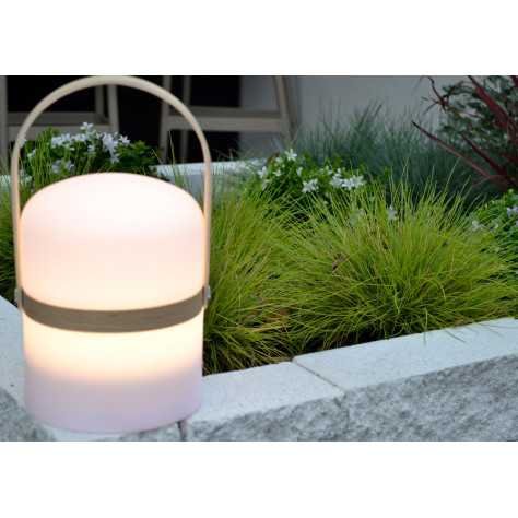 JOE - Lampe de table Intérieur/Extérieur Rechargeable - Batterie/Piles - Ø 14,5 cm - LED Dim. - 1x3W 2800K/3200K - IP44