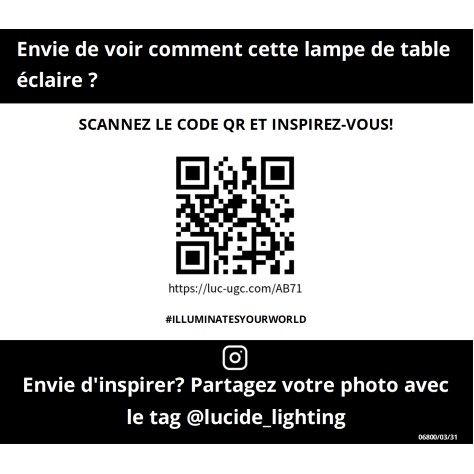 JOE - Lampe de table Intérieur/Extérieur Rechargeable - Batterie/Piles - Ø 14,5 cm - LED Dim. - 1x3W 2800K/3200K - IP44