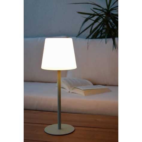 TYON - Lampe de table Intérieur/Extérieur Rechargeable - Batterie/Piles - LED Dim. - IP65 - Vert
