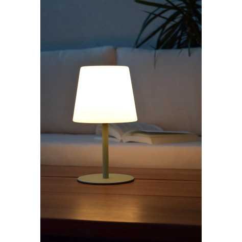 TYON - Lampe de table Intérieur/Extérieur Rechargeable - Batterie/Piles - LED Dim. - IP65 - Vert