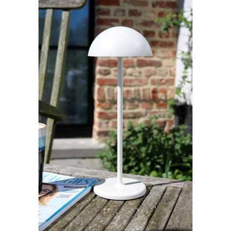 JOY - Lampe de table Intérieur/Extérieur Rechargeable - Batterie/Piles - Ø 12 cm - LED Dim. - 1x1,5W 3000K - IP54 - Bla