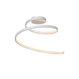 MAXENCE - Plafonnier - Ø 46 cm - LED Dim. - 1x24W 3000K - 3 StepDim - Blanc