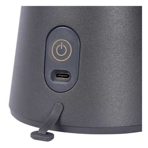 LA DONNA - Lampe de table Intérieur/Extérieur Rechargeable - Batterie/Piles - Ø 19,7 cm - LED Dim. - 1x2W 2700K - IP54