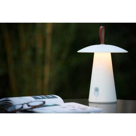 LA DONNA - Lampe de table Intérieur/Extérieur Rechargeable - Batterie/Piles - Ø 19,7 cm - LED Dim. - 1x2W 2700K - IP54