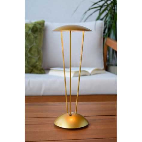 RENEE - Lampe de table Intérieur/Extérieur Rechargeable - Batterie/Piles - Ø 12,3 cm - LED Dim. - 1x2,2W 2700K/3000K -