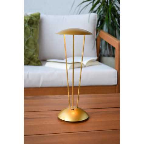 RENEE - Lampe de table Intérieur/Extérieur Rechargeable - Batterie/Piles - Ø 12,3 cm - LED Dim. - 1x2,2W 2700K/3000K -