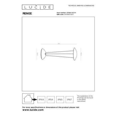 RENEE - Lampe de table Intérieur/Extérieur Rechargeable - Batterie/Piles - Ø 12,3 cm - LED Dim. - 1x2,2W 2700K/3000K -