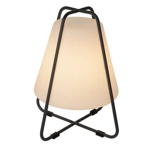 PYRAMID - Lampe de table Intérieur/Extérieur Rechargeable - Batterie/Piles - LED Dim. - 1x2W 2700K - IP54 - Anthracite