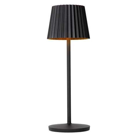 JUSTINE - Lampe de table Intérieur/Extérieur Rechargeable - Batterie/Piles - LED Dim. - 1x2W 2700K - IP54 - Avec statio