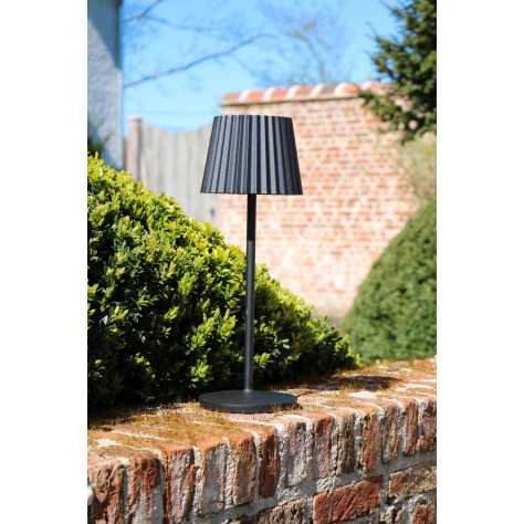 JUSTINE - Lampe de table Intérieur/Extérieur Rechargeable - Batterie/Piles - LED Dim. - 1x2W 2700K - IP54 - Avec statio