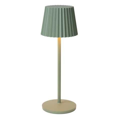 JUSTINE - Lampe de table Intérieur/Extérieur Rechargeable - Batterie/Piles - LED Dim. - 1x2W 2700K - IP54 - Avec statio