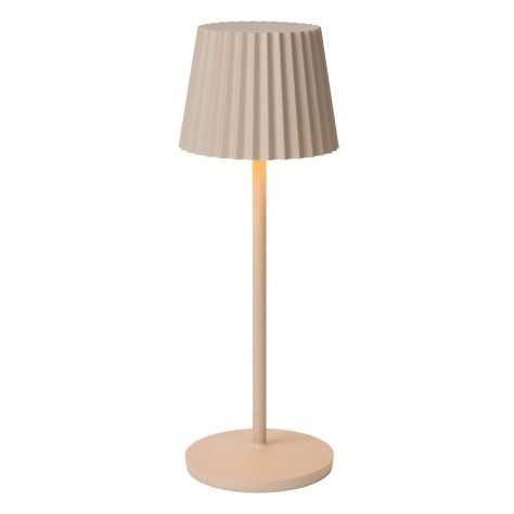 JUSTINE - Lampe de table Intérieur/Extérieur Rechargeable - Batterie/Piles - LED Dim. - 1x2W 2700K - IP54 - Avec statio