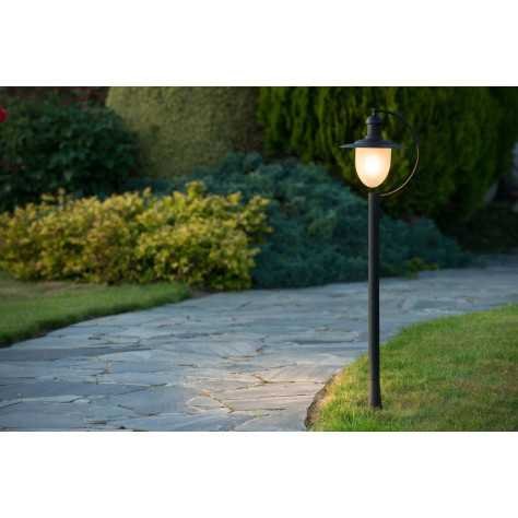 ARUBA - Lanterne / lampadaire exterieur - 1xE27 - IP44 - Noir