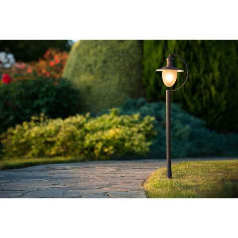 ARUBA - Lanterne / lampadaire exterieur - 1xE27 - IP44 - Rouille