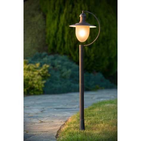 ARUBA - Lanterne / lampadaire exterieur - 1xE27 - IP44 - Rouille