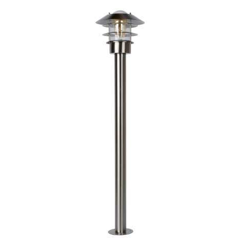 ZICO - Lanterne / lampadaire exterieur - Ø 21,8 cm - 1xE27 - IP44 - Chrome Dépoli