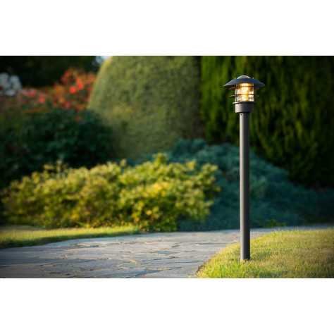 ZICO - Lanterne / lampadaire exterieur - Ø 21,8 cm - 1xE27 - IP44 - Noir