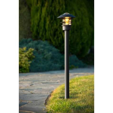 ZICO - Lanterne / lampadaire exterieur - Ø 21,8 cm - 1xE27 - IP44 - Noir