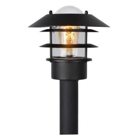 ZICO - Lanterne / lampadaire exterieur - Ø 21,8 cm - 1xE27 - IP44 - Noir