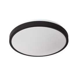 DASHER - Plafonnier Salle de bains - Ø 34,8 cm - LED - 1x18W 2700K - IP44Détecteur De Mouvement & Jour/Nuit - Noir 2