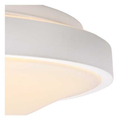 DASHER - Plafonnier Salle de bains - Ø 34,8 cm - LED - 1x18W 2700K - IP44Détecteur De Mouvement & Jour/Nuit - Blanc