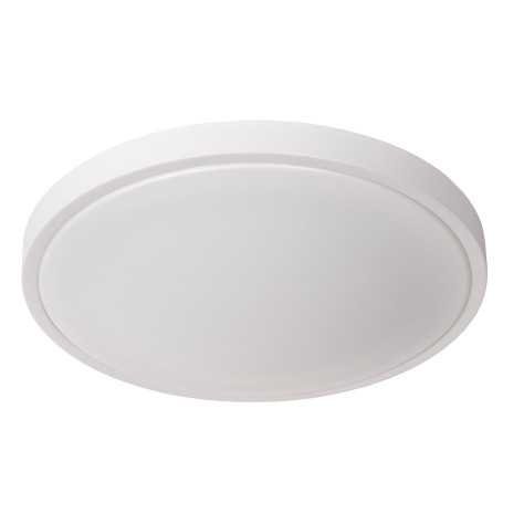 DASHER - Plafonnier Salle de bains - Ø 41 cm - LED - 1x24W 2700K - IP44Détecteur De Mouvement & Jour/Nuit - Blanc