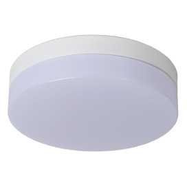 BISKIT - Plafonnier Salle de bains - Ø 23 cm - LED - 1x12W 2700K - IP44Détecteur De Mouvement & Jour/Nuit - Blanc 2
