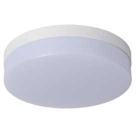 BISKIT - Plafonnier Salle de bains - Ø 28 cm - LED - 1x18W 2700K - IP44Détecteur De Mouvement & Jour/Nuit - Blanc 2