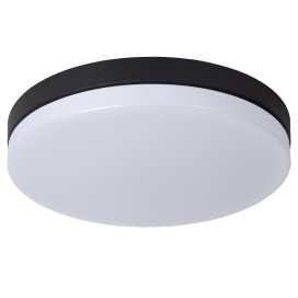 BISKIT - Plafonnier Salle de bains - Ø 40 cm - LED - 1x36W 2700K - IP44Détecteur De Mouvement & Jour/Nuit - Noir 2