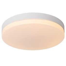 BISKIT - Plafonnier Salle de bains - Ø 40 cm - LED - 1x36W 2700K - IP44Détecteur De Mouvement & Jour/Nuit - Blanc