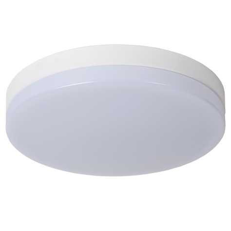 BISKIT - Plafonnier Salle de bains - Ø 40 cm - LED - 1x36W 2700K - IP44Détecteur De Mouvement & Jour/Nuit - Blanc