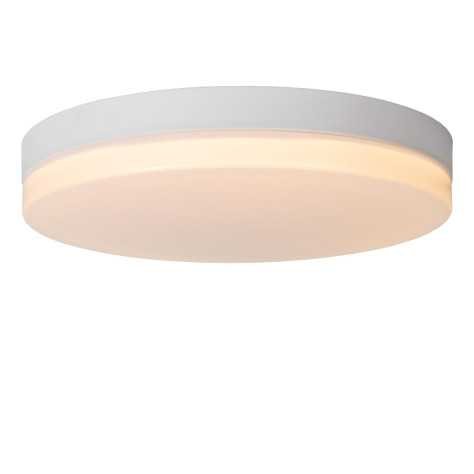 BISKIT - Plafonnier Salle de bains - Ø 40 cm - LED - 1x36W 2700K - IP44Détecteur De Mouvement & Jour/Nuit - Blanc