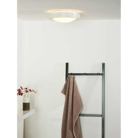 FRESH - Plafonnier Salle de bains - Ø 27 cm - 1xE27 - IP44 - Blanc