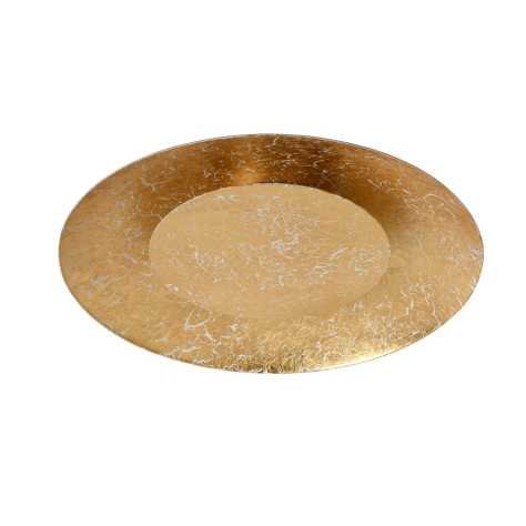 FOSKAL - Plafonnier - Ø 34,5 cm - LED - 1x12W 2700K - Laiton