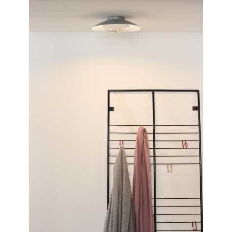 FOSKAL - Plafonnier - Ø 34,5 cm - LED - 1x12W 2700K - Argenté