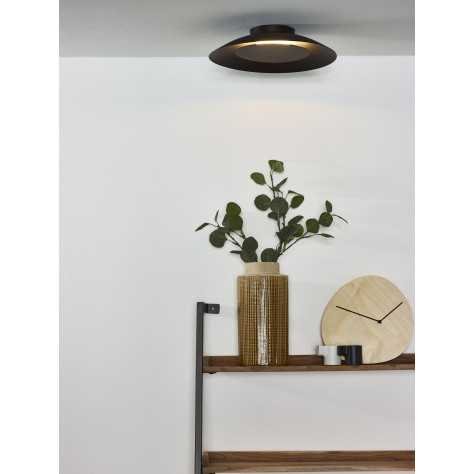 FOSKAL - Plafonnier - Ø 34,5 cm - LED - 1x12W 2700K - Noir