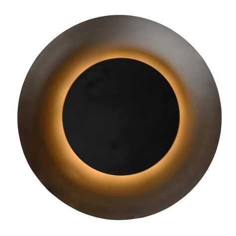 FOSKAL - Plafonnier - Ø 34,5 cm - LED - 1x12W 2700K - Noir