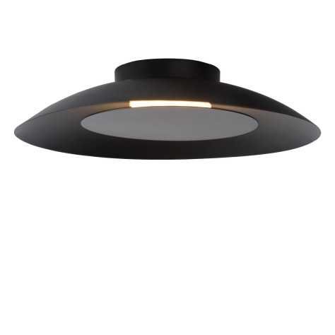 FOSKAL - Plafonnier - Ø 34,5 cm - LED - 1x12W 2700K - Noir