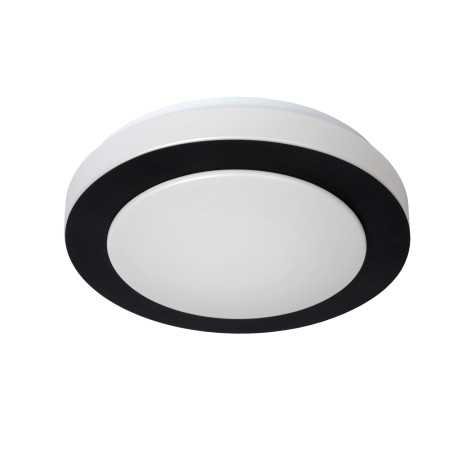 DIMY - Plafonnier Salle de bains - Ø 28,6 cm - LED Dim. - 1x12W 3000K - IP21 - 3 StepDim - Noir