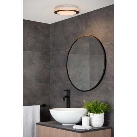 DIMY - Plafonnier Salle de bains - Ø 28,6 cm - LED Dim. - 1x12W 3000K - IP21 - 3 StepDim - Noir