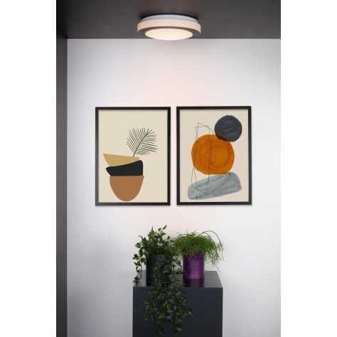 DIMY - Plafonnier Salle de bains - Ø 28,6 cm - LED Dim. - 1x12W 3000K - IP21 - 3 StepDim - Noir